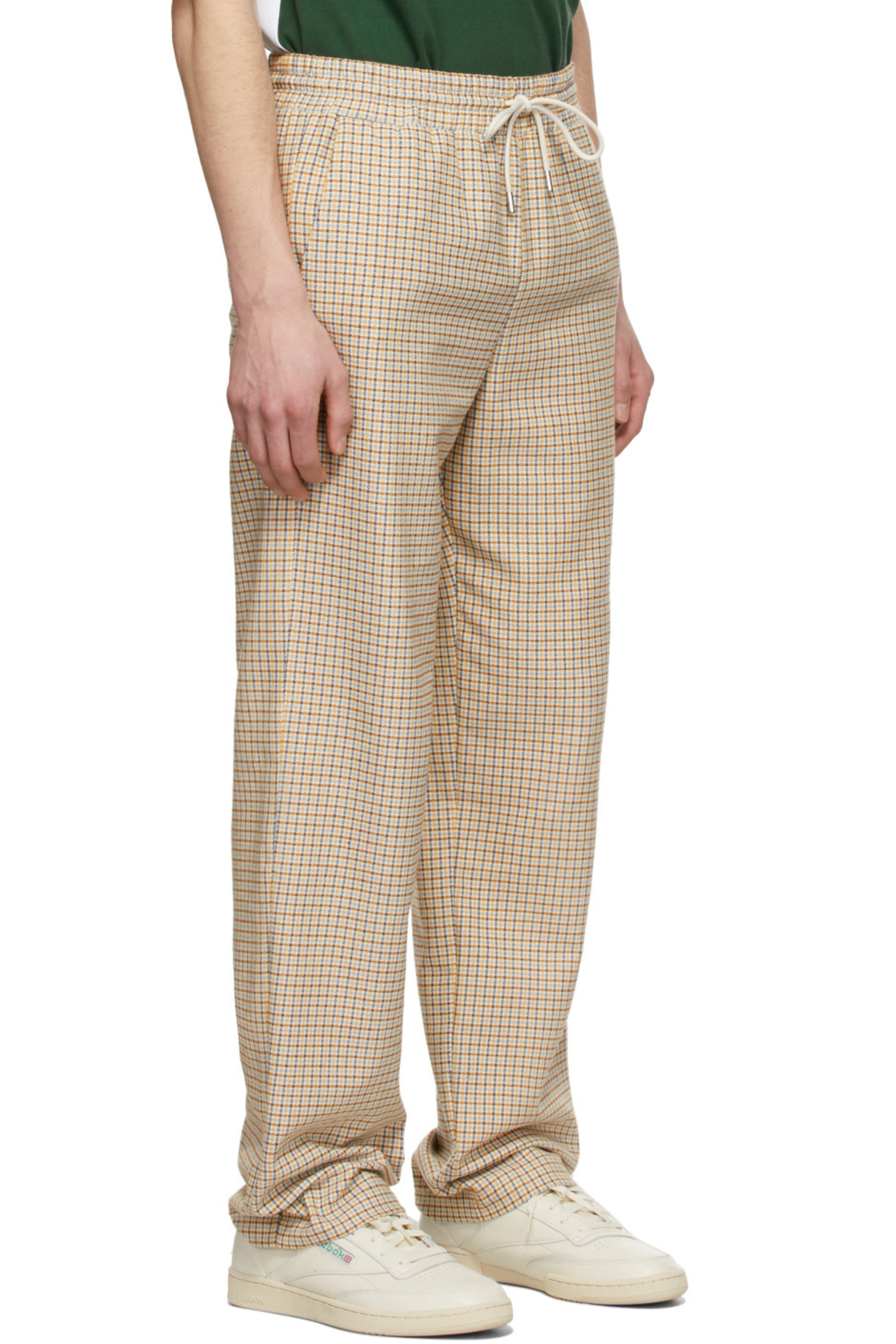 Men's Essential Cotton  Wide-Check Trouser - Hinz Knit