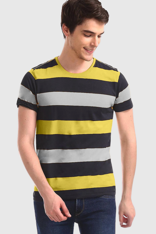 yellow blocked Short Sleeve T-Shirt