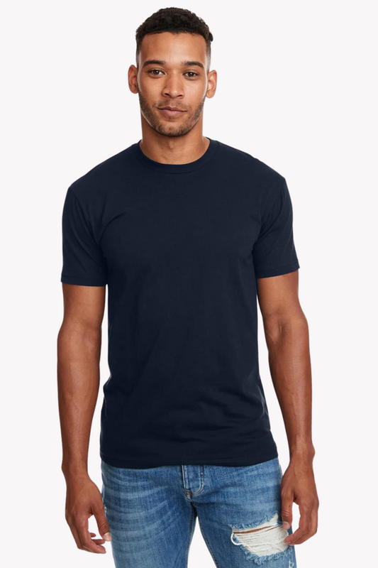 Cotton Short Sleeve T-Shirt (Stretchable) Midnight Navy