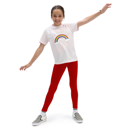 Girls T-shirt and legging set (rainbow printed)