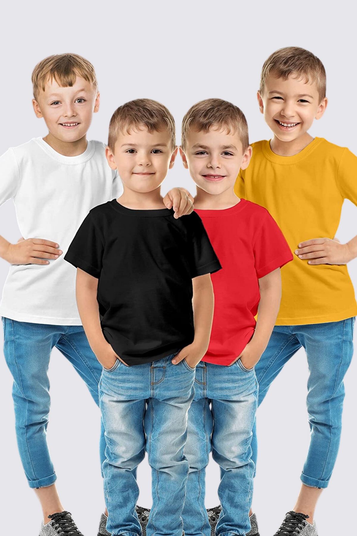 Kids Essentials Tops (Pack of 3) Half Sleeves - Hinz Knit
