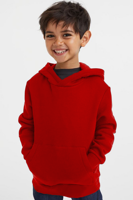 Kid's Premium Unisex Hoodie (Red) - Hinz Knit