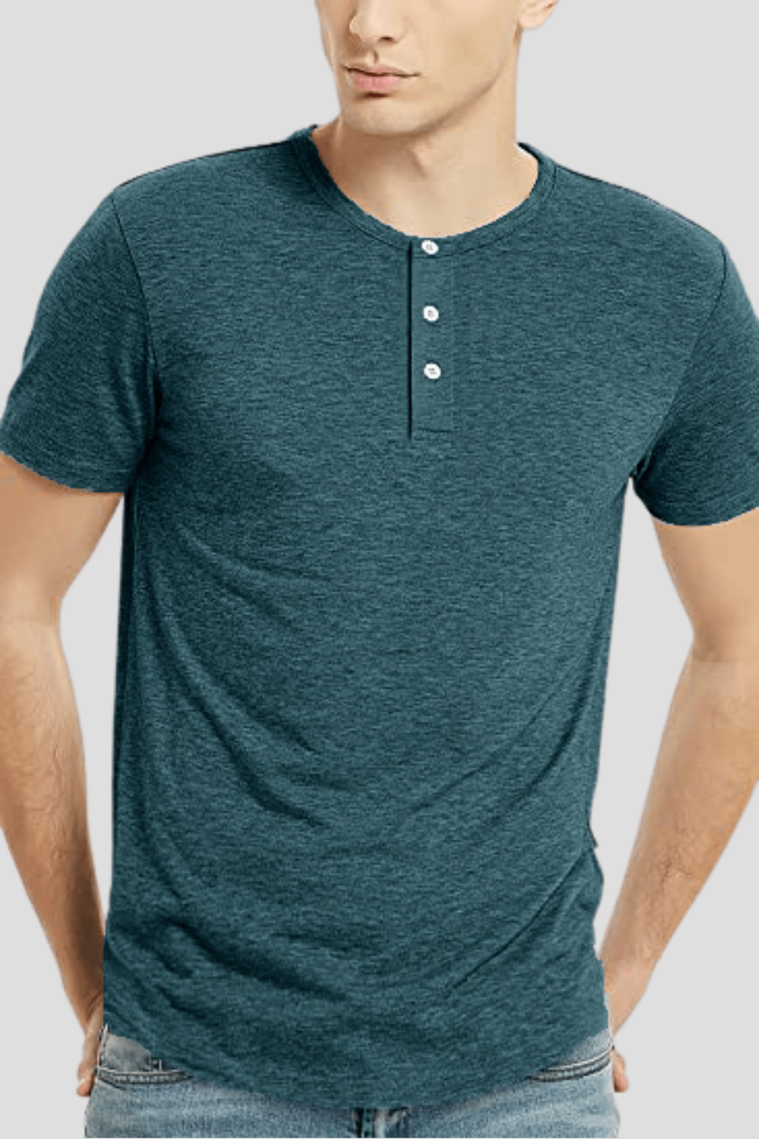 Henley t top shirts half sleeve