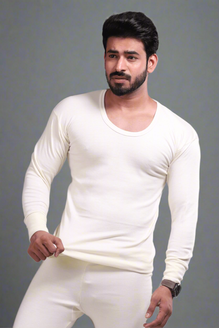 Men's Plain Thermal Top (999) - Hinz Knit