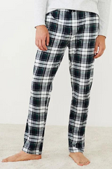 Men's Cotton Flannel Check Trouser