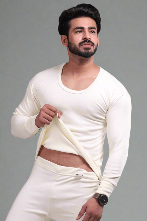 Men's Plain Thermal Top (999) - Hinz Knit