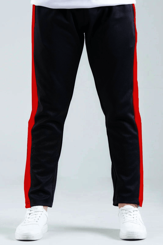 Max Panel Premium  Trouser (Terry) Black with Red