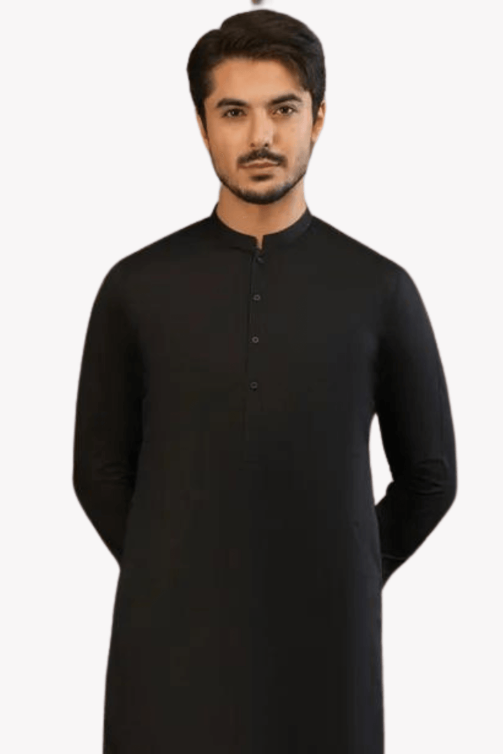 jet black kurta pajama