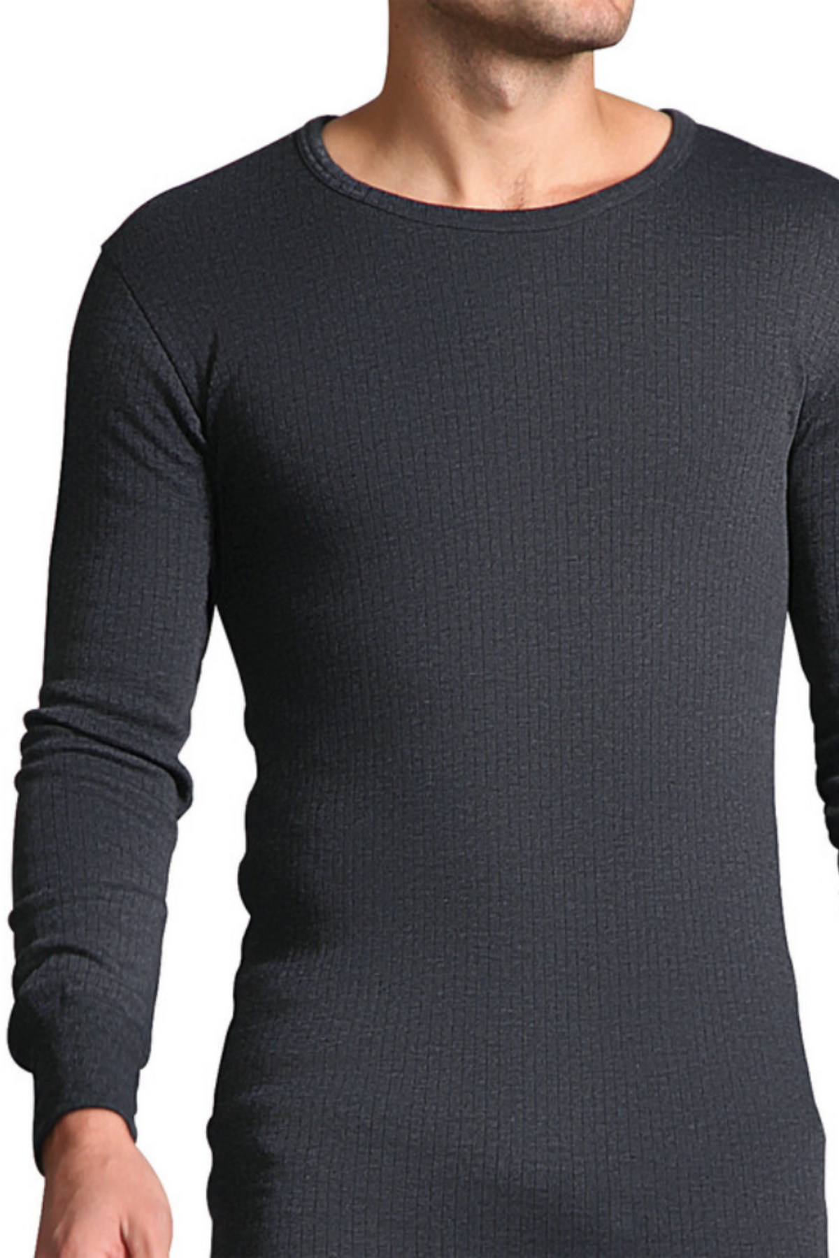 Men's Premium Thermal Top (Charcoal) - Hinz Knit