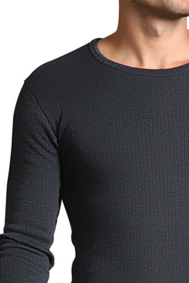 Men's Premium Thermal Top (Charcoal) - Hinz Knit