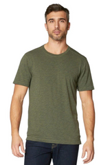 Olive Green Muscle Fit Short Sleeve T-Shirt