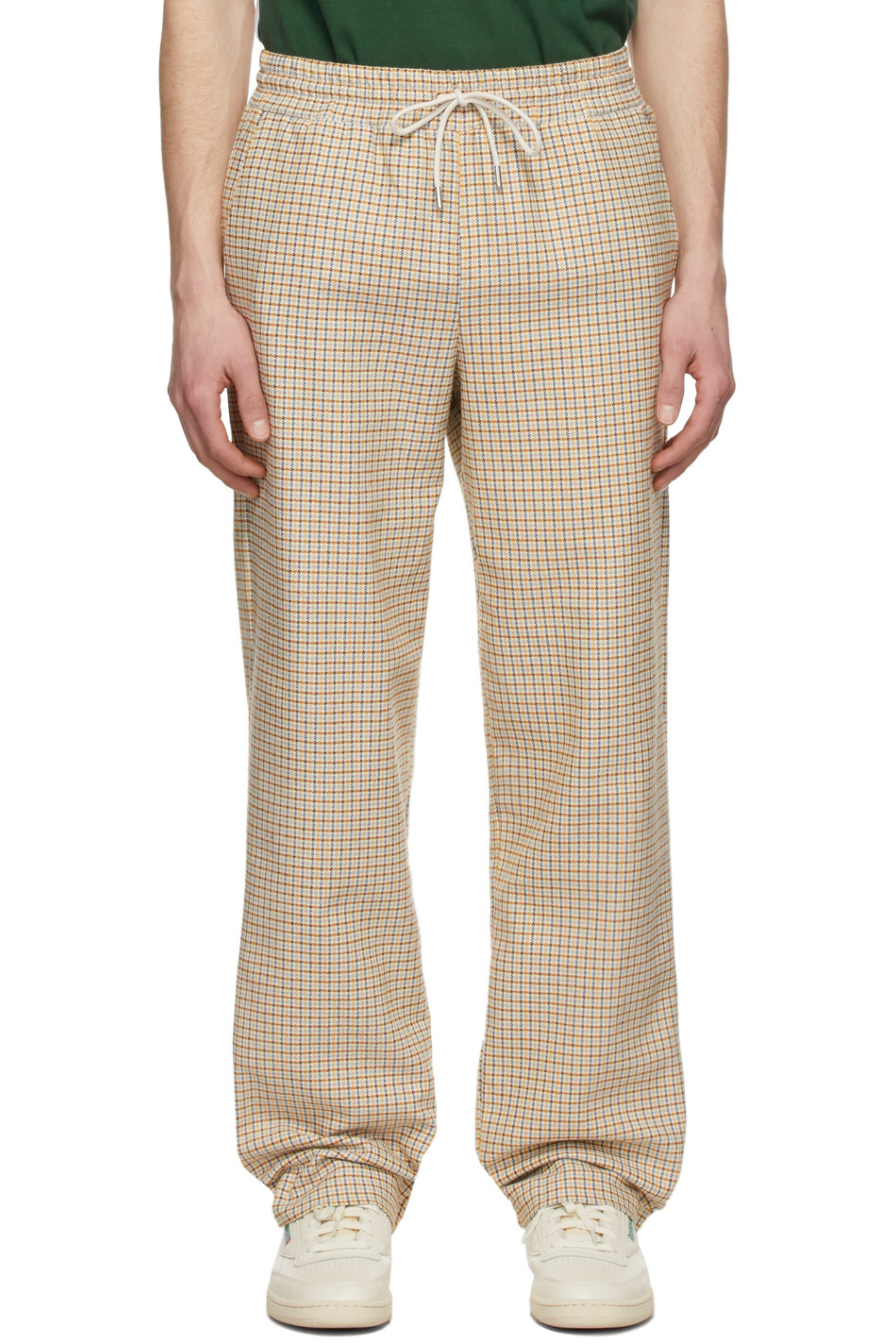 Men's Essential Cotton  Wide-Check Trouser