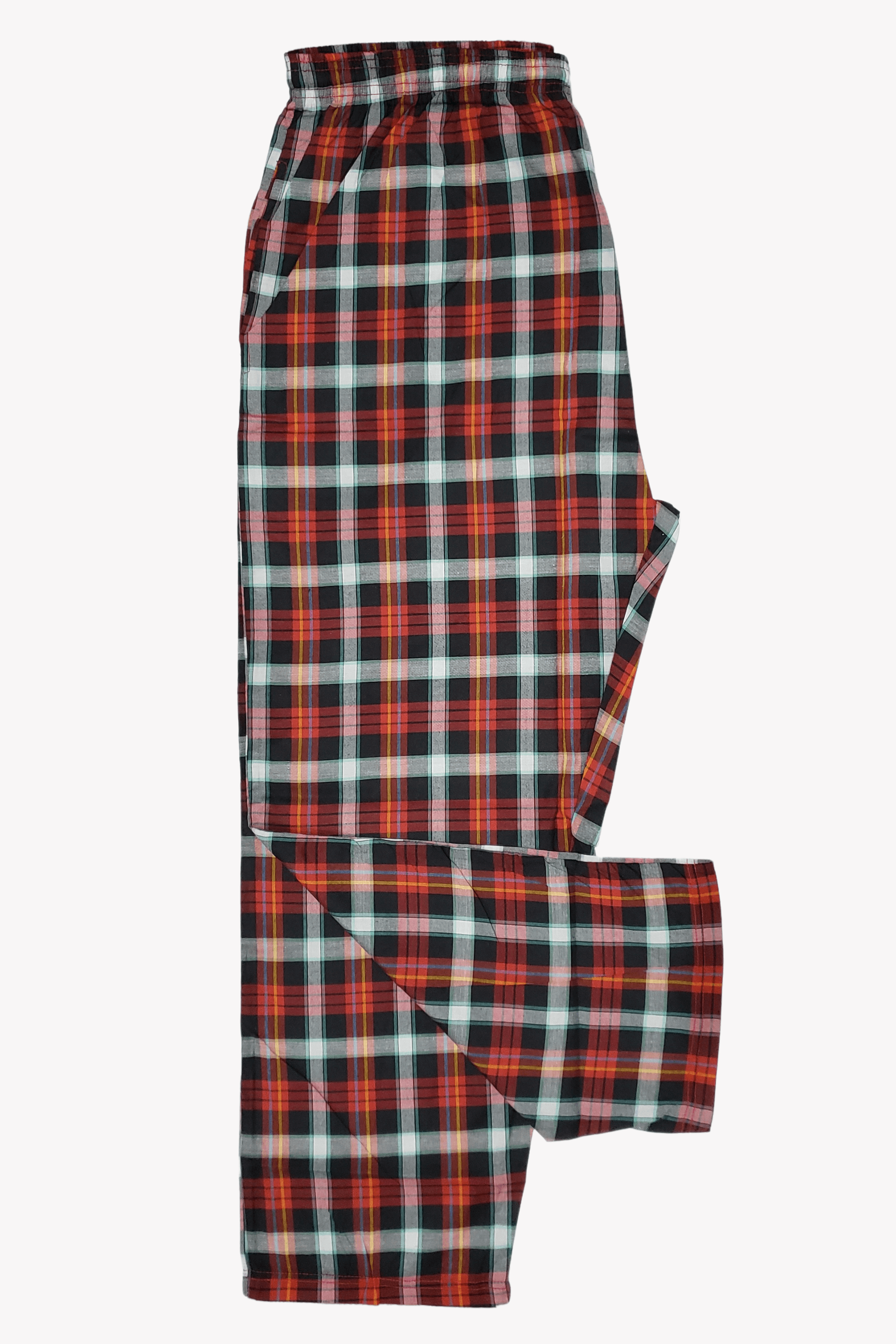 Men's Essential Poly-Cotton Check Trouser - Hinz Knit