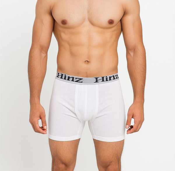 Men's Signature Cotton Boxer Shorts (White) 502