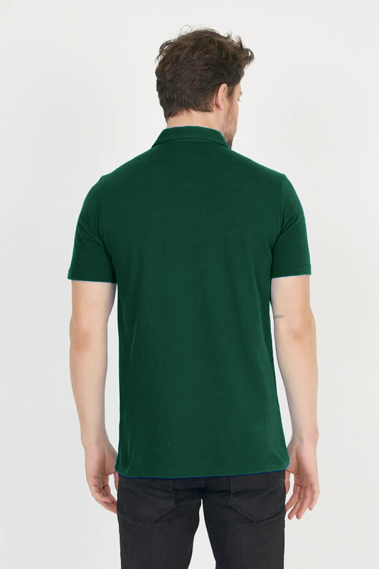 Men's Plain Polo Shirt (Green)