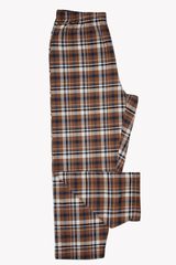 Men's Essential Poly-Cotton Check Trouser - Hinz Knit