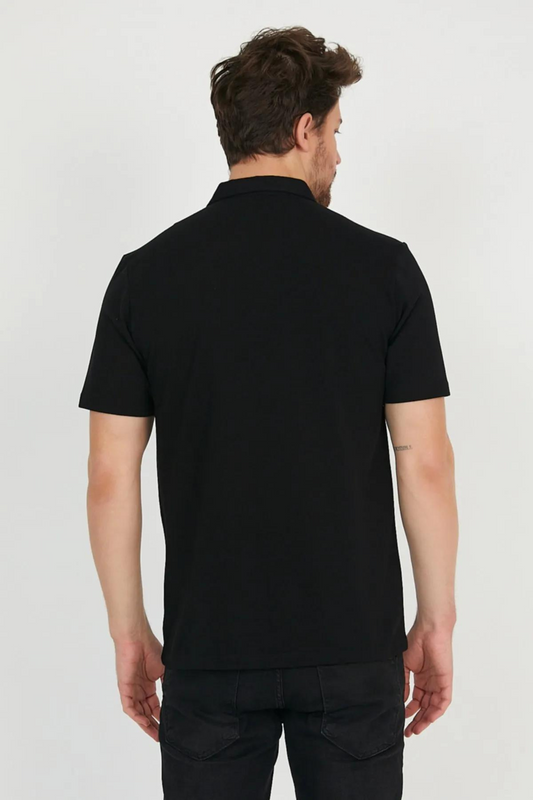 Men's Plain Polo Shirt (Black)