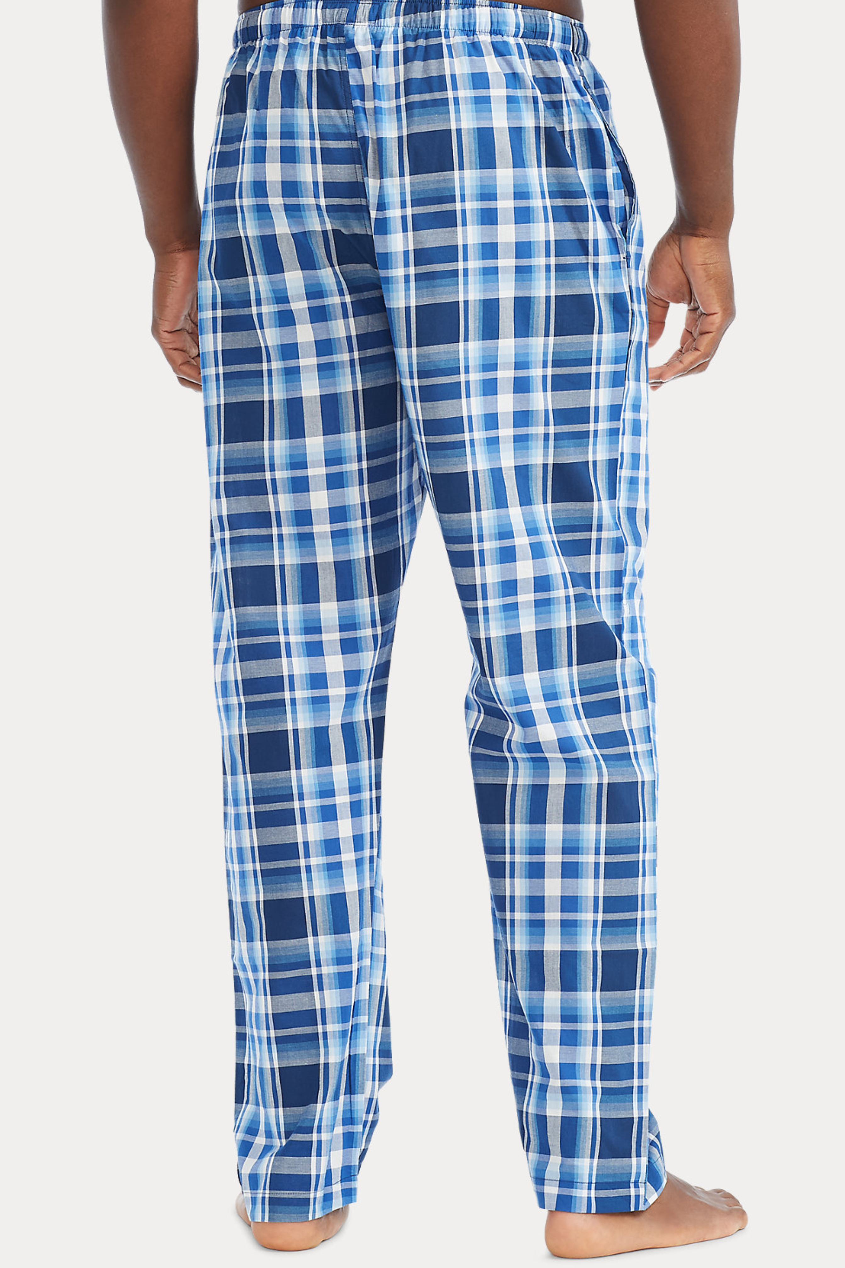 Men's Essential Cotton Check Trouser - Hinz Knit