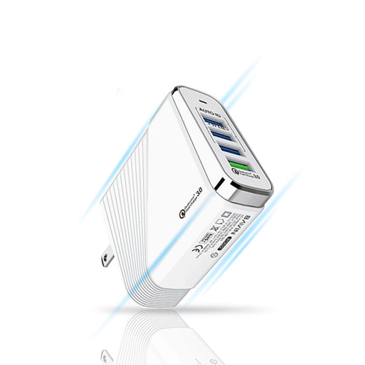 Bavin 3.4A Fast Charger w/ Qualcom 3.0 Quick Charger 35W 4 Universal USB Port