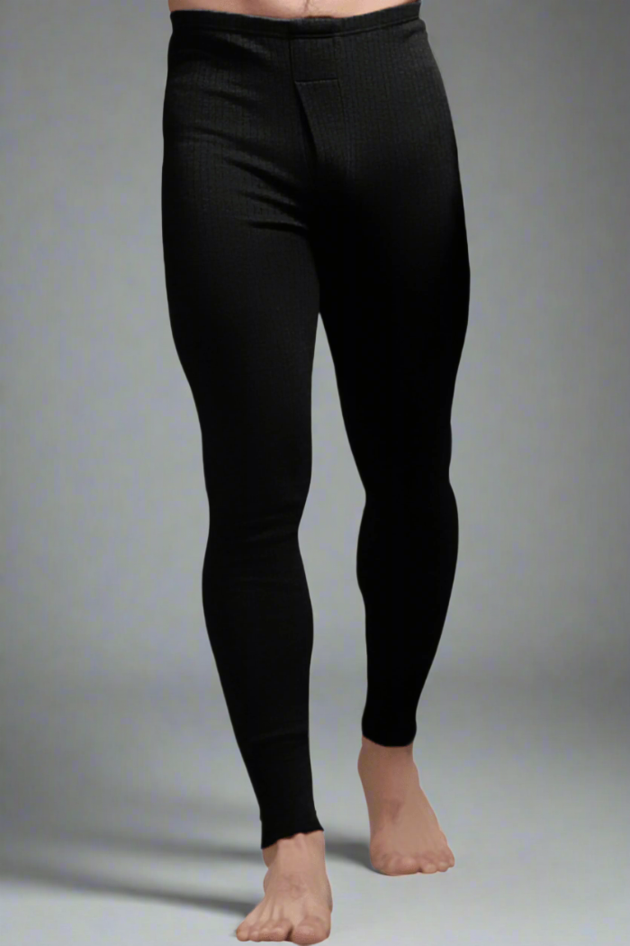 Black Thermal Trouser for men - thermal clothing by Hinz Knit