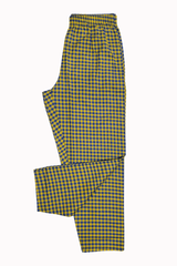 Men's Essential Poly-Cotton Check Trouser - Hinz Knit