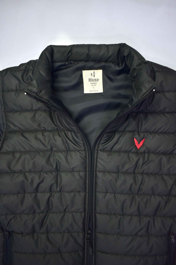 Hinz Luxury Puffer Jacket (Black) - Hinz Knit