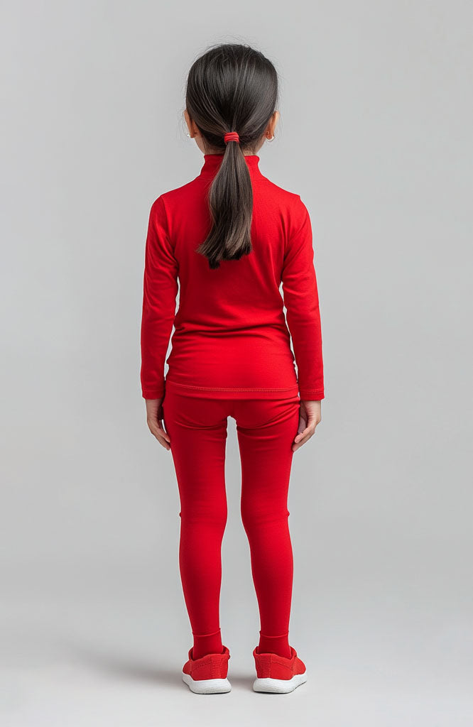 winter red night suit for kids