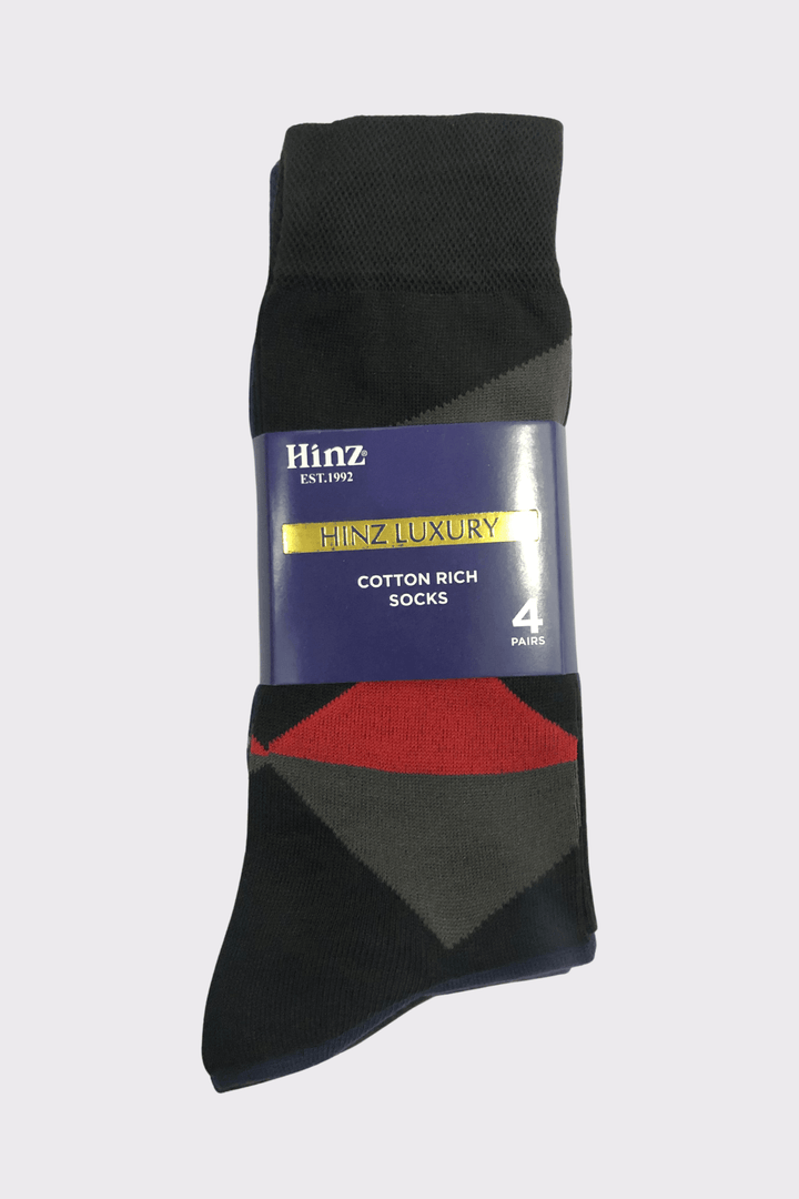 Long socks for men - pack of 4 by hinz