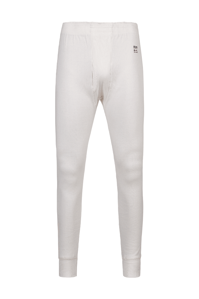 Plain white men thermal inner Trouser  - Hinz Knit