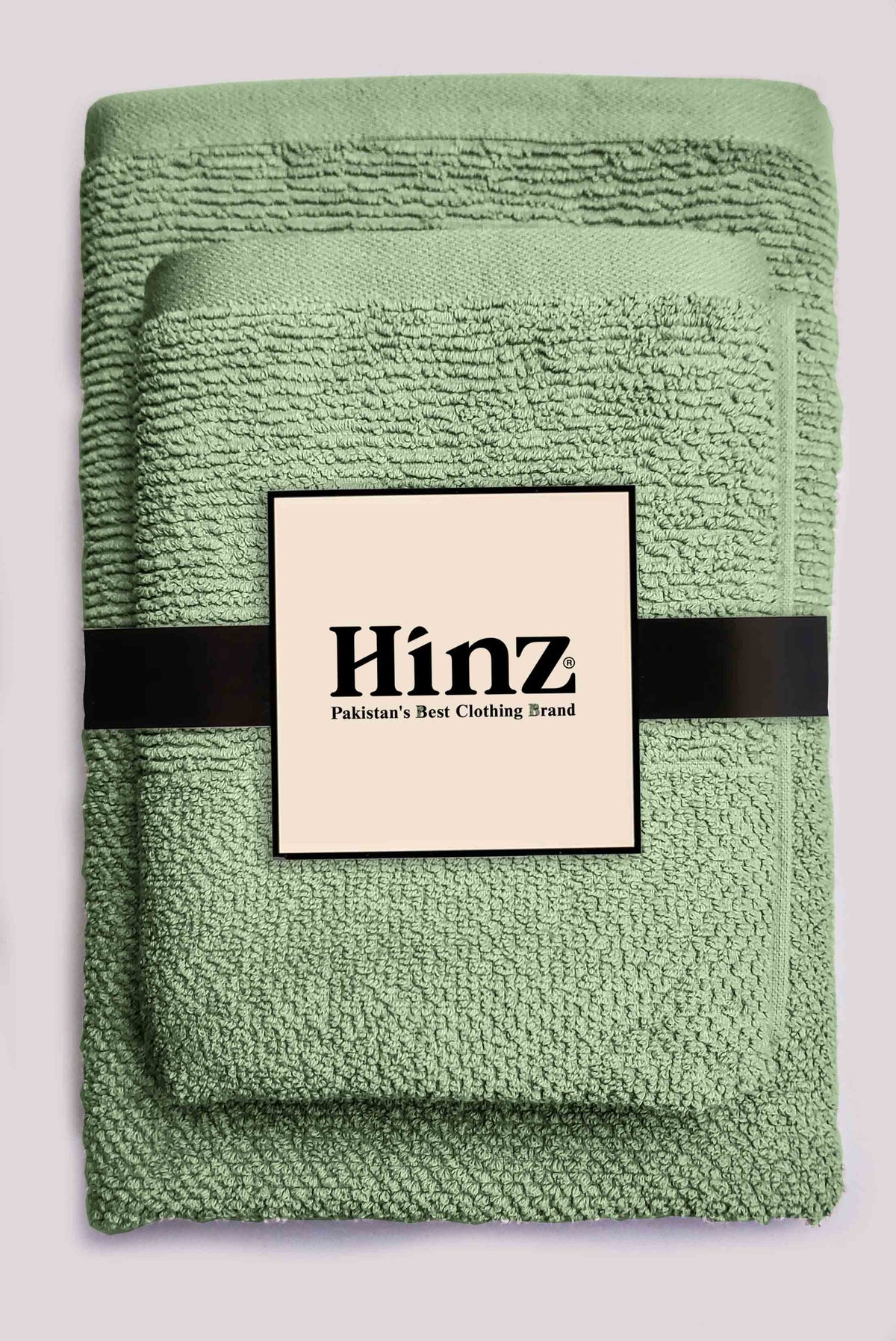 Greek Premium Bath & Hand Towels (2-Pcs) Sea Green