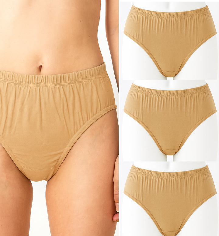 Skin color  Briefs for Women pack of 3 by hinz