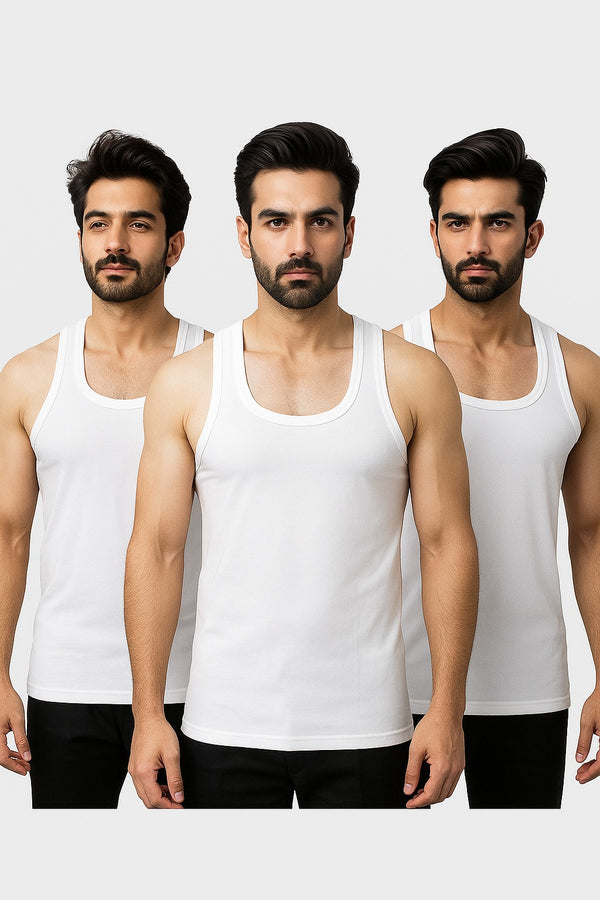 Men’s Premium Cotton Winter Vest – Warm, Soft & Breathable Innerwear (Pack of 3)