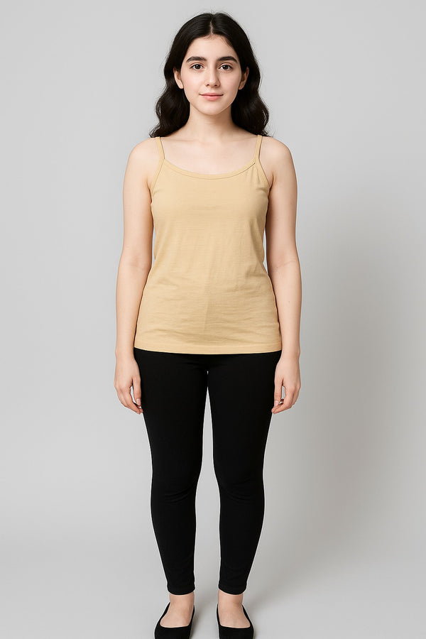 Girls’ Body-Fit Winter Wear – Soft Interlock Fabric Camisole with Cotton Lycra Legging