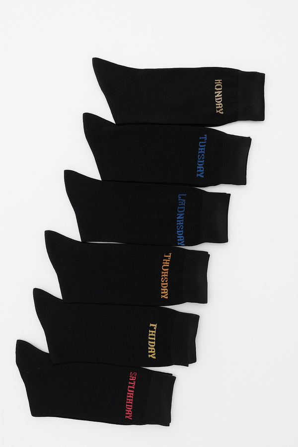 Pack: 6 pairs – one for each weekday from Monday to Saturday.