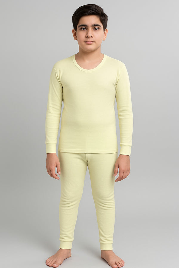 Boys Wool Thermal Set – Warm Winter Innerwear Top & Bottom