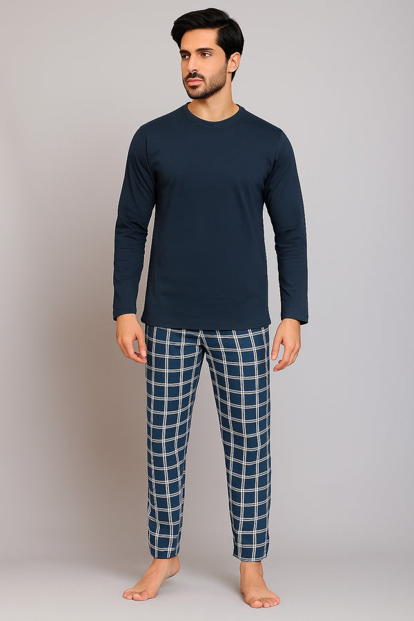 Stylish Check Pajama Bottom for Men – Cozy Cotton Fleece
