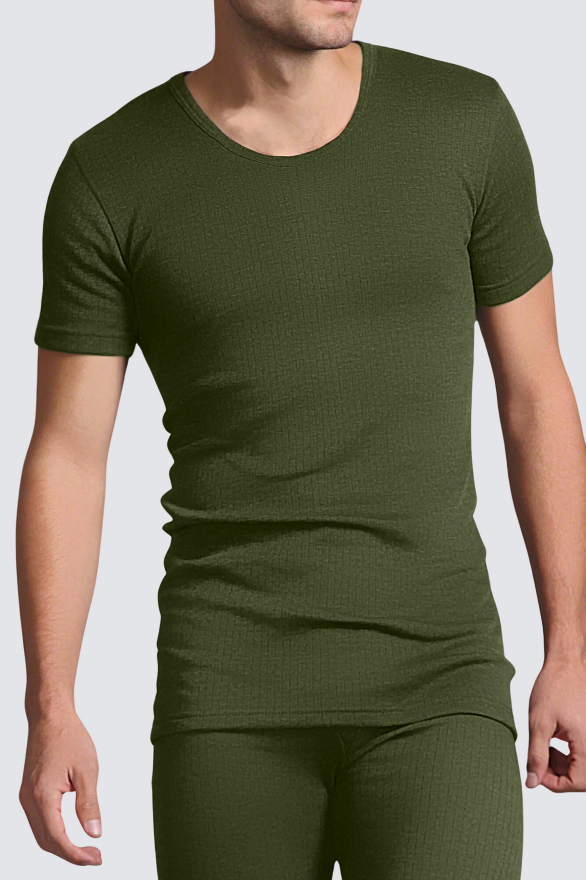 Men's Premium Thermal Top Short Sleeve (Olive)