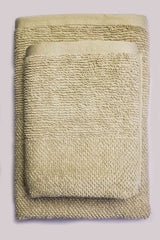 Greek Premium Bath & Hand Towels (2-Pcs) Beige