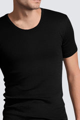 Men's Premium Thermal Top Short Sleeve (Black)