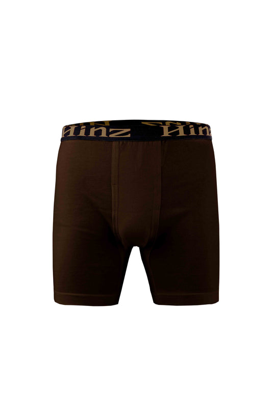 Men's Signature Cotton Boxer Shorts (Brown) 502