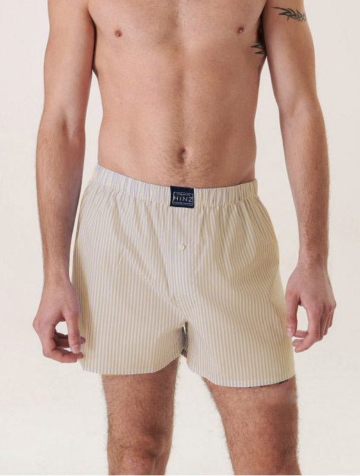 Men Stripe Cotton Boxer Shorts - (100% Cotton)