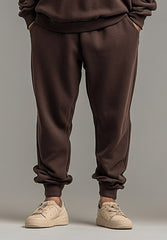 Fleece Brown Sweat Suit