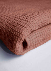 Premium Cotton Waffle Bath Sheet  Towel (Burgundy)