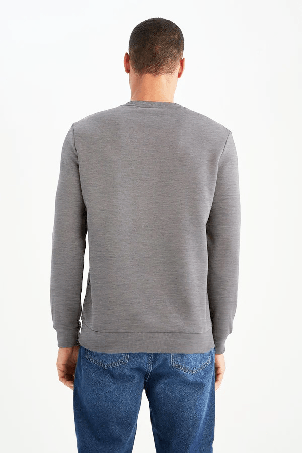 Long gray sweatshirt hot sale