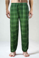 Men's Cotton Check Trouser (Green)