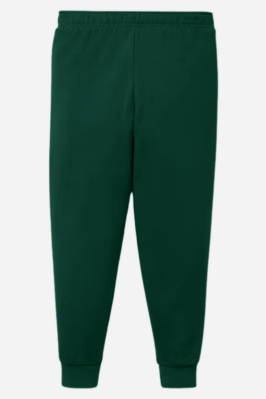 Kids Solid Unisex Full Sleeves Sweat pants (Fleece) Green