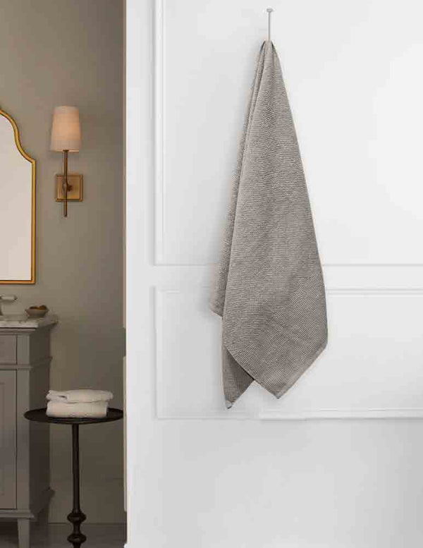 Popcorn Bath Towel  - Bath towel (Grey)