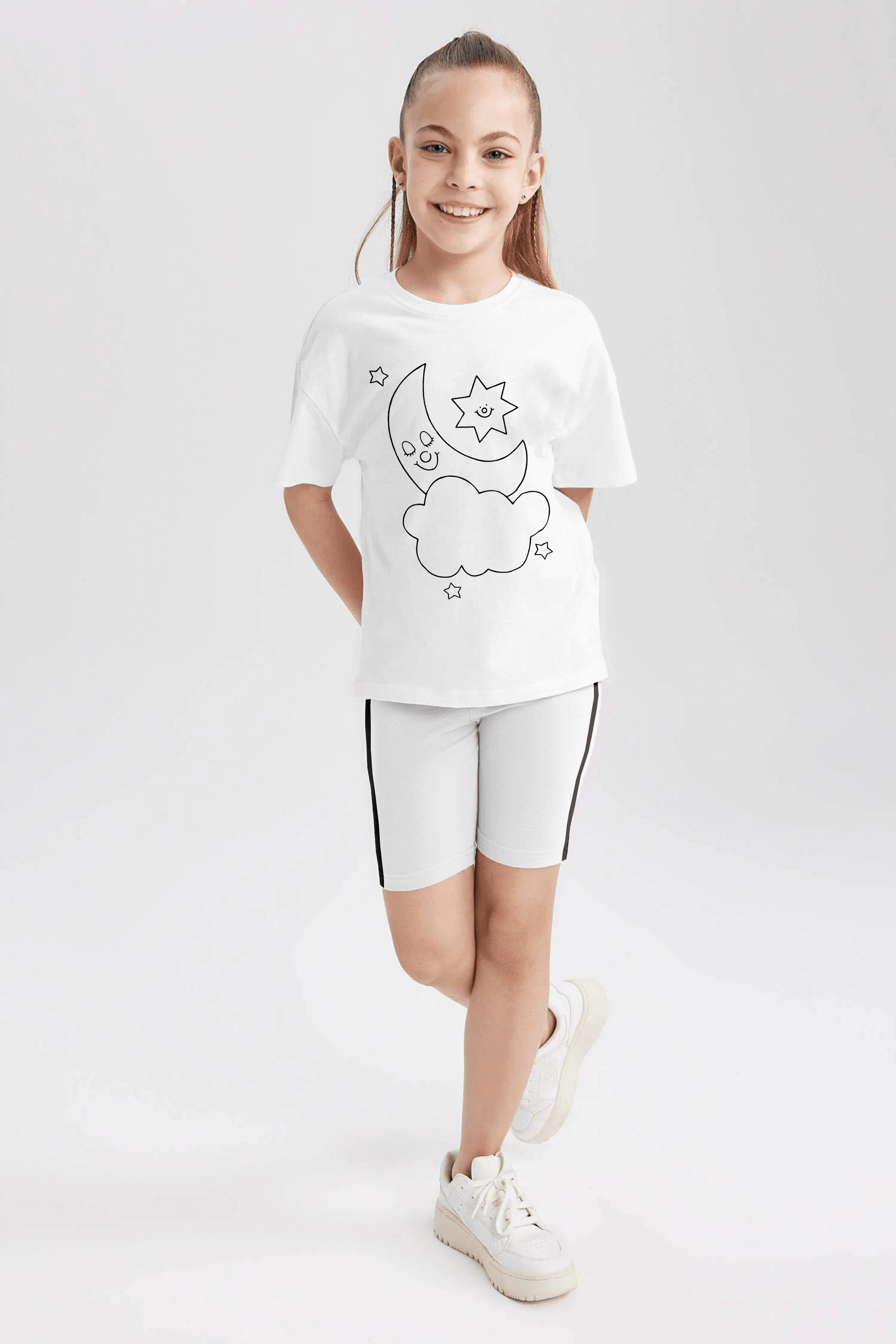 Girls T shirt and Short legging sett Hinz Hinz Clothing