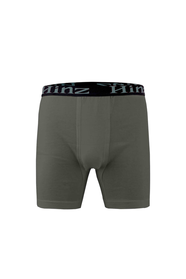 Men's Signature Cotton Boxer Shorts (Light Grey) 502
