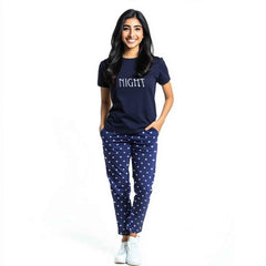 Women's Night Suit Short Sleeve (night navy)